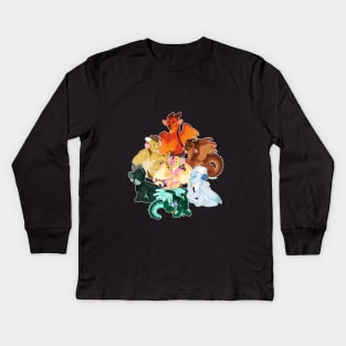 The Jade Winglet Kids Long Sleeve T-Shirt